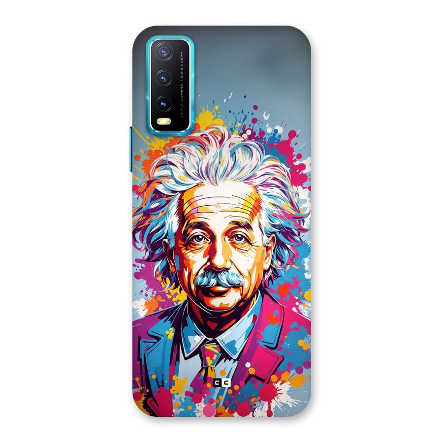 Einstein illustration Back Case for Vivo Y20A
