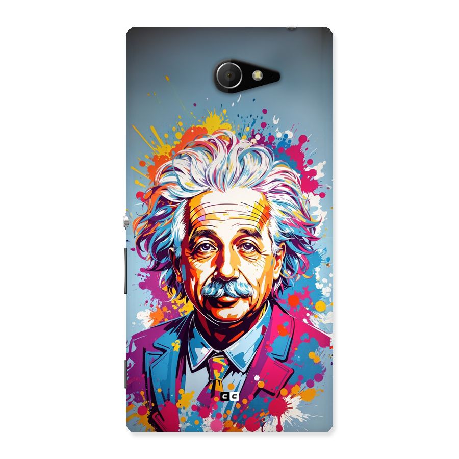 Einstein illustration Back Case for Xperia M2