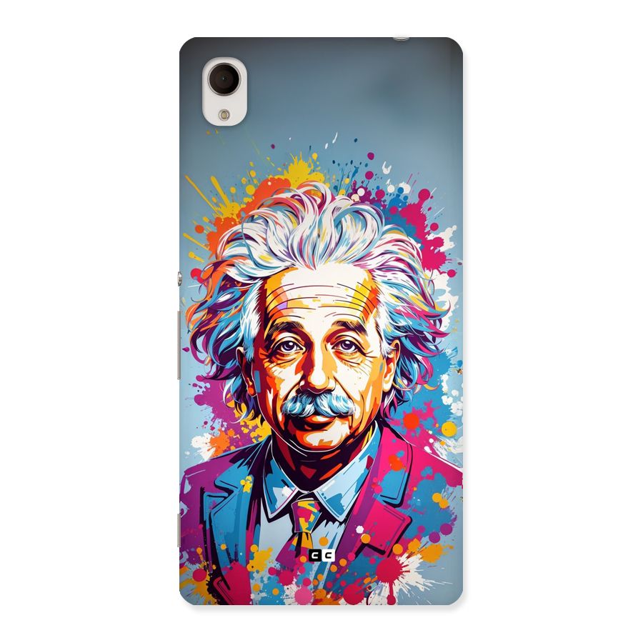 Einstein illustration Back Case for Xperia M4