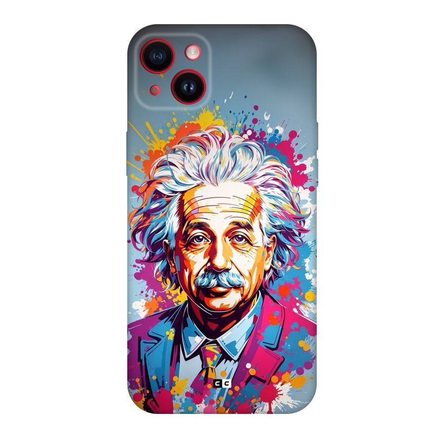 Einstein illustration Back Case for iPhone 14 Plus