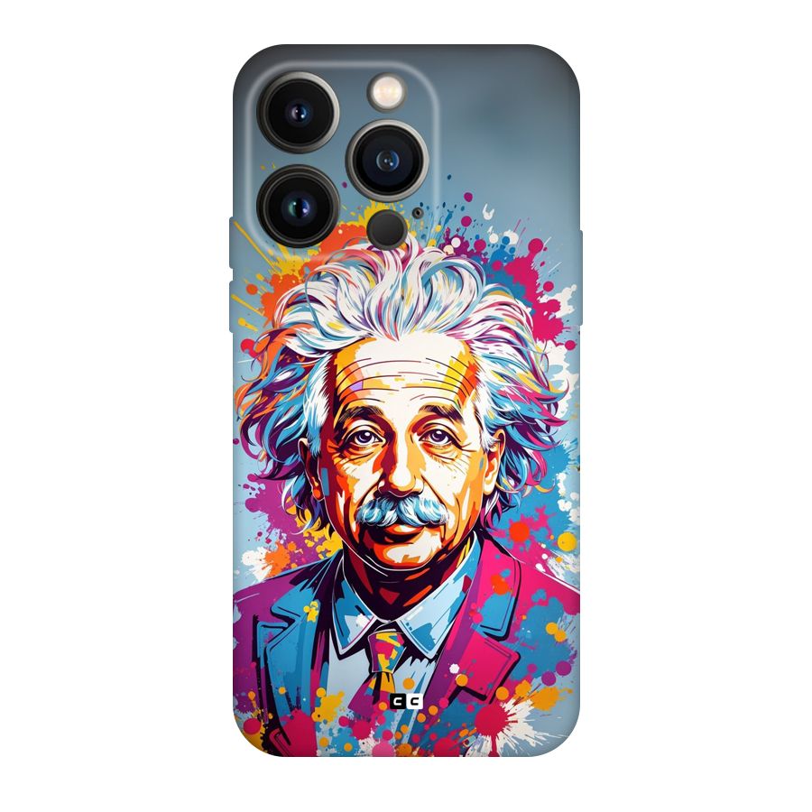 Einstein illustration Back Case for iPhone 14 Pro
