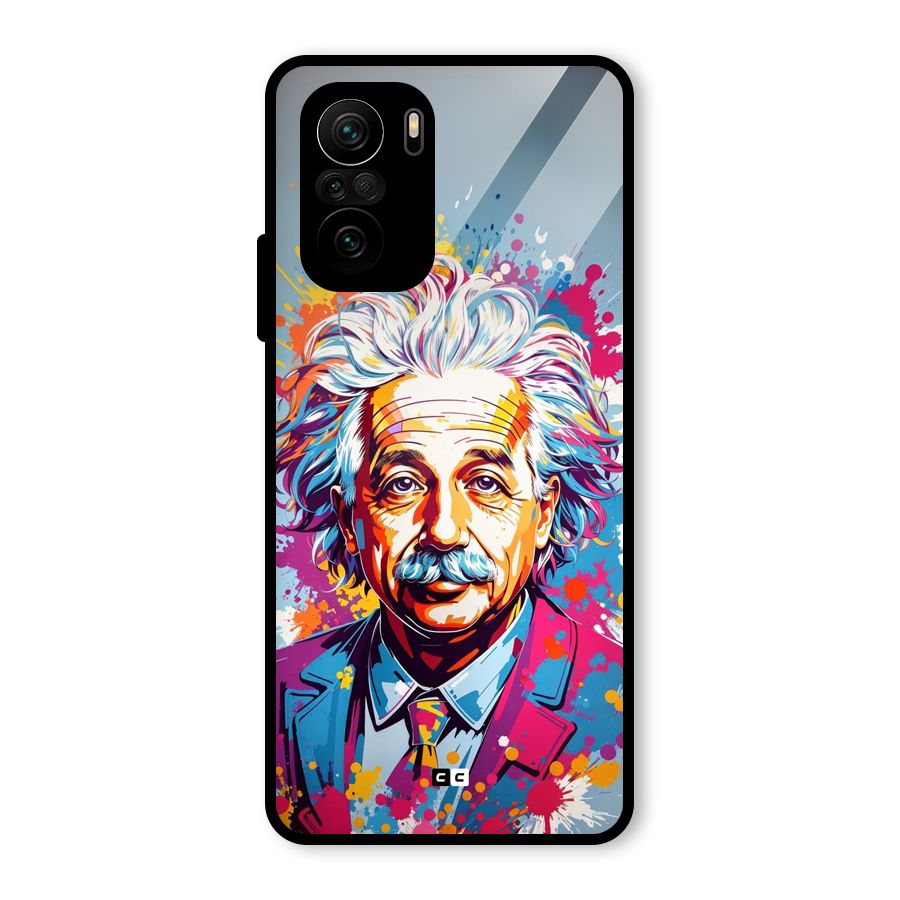 Einstein illustration Glass Back Case for Mi 11X Pro