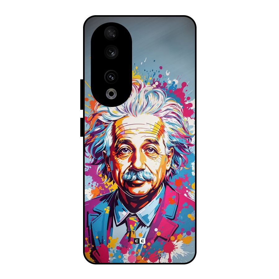 Einstein illustration Metal Back Case for Honor 90