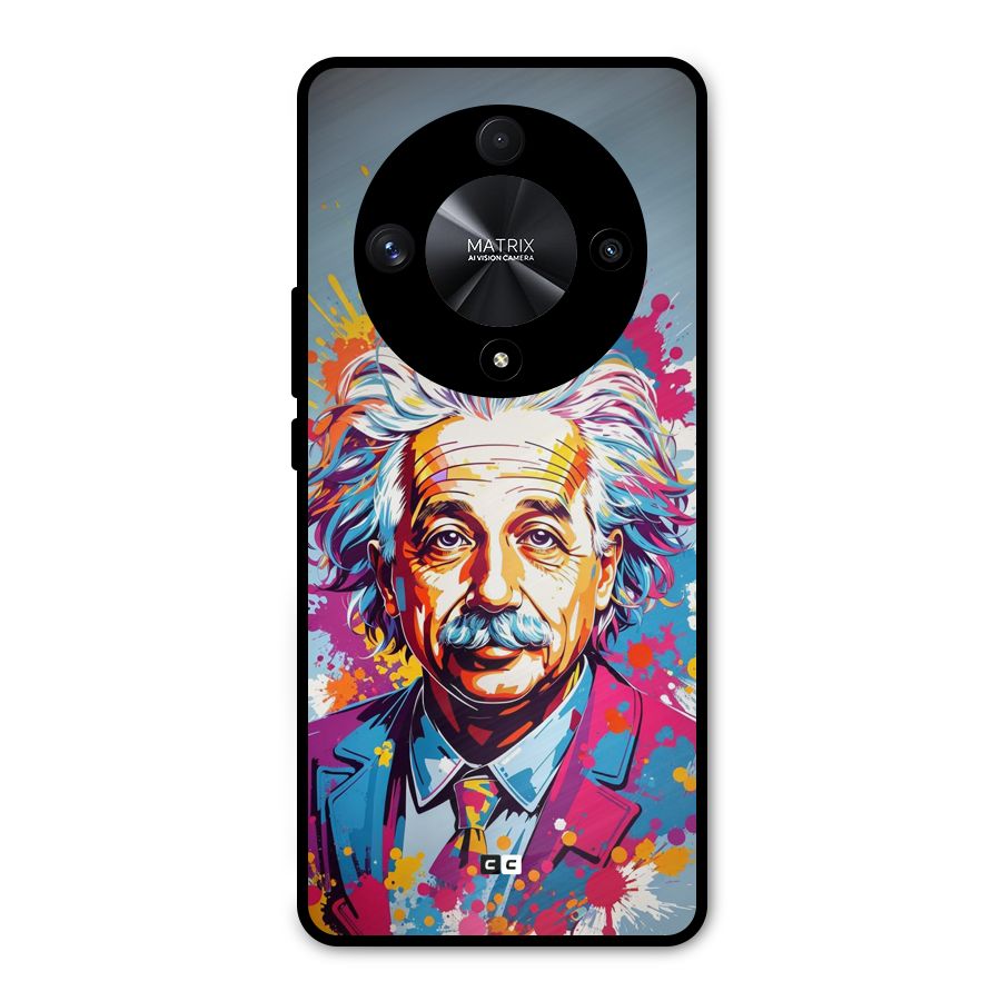 Einstein illustration Metal Back Case for Honor X9b
