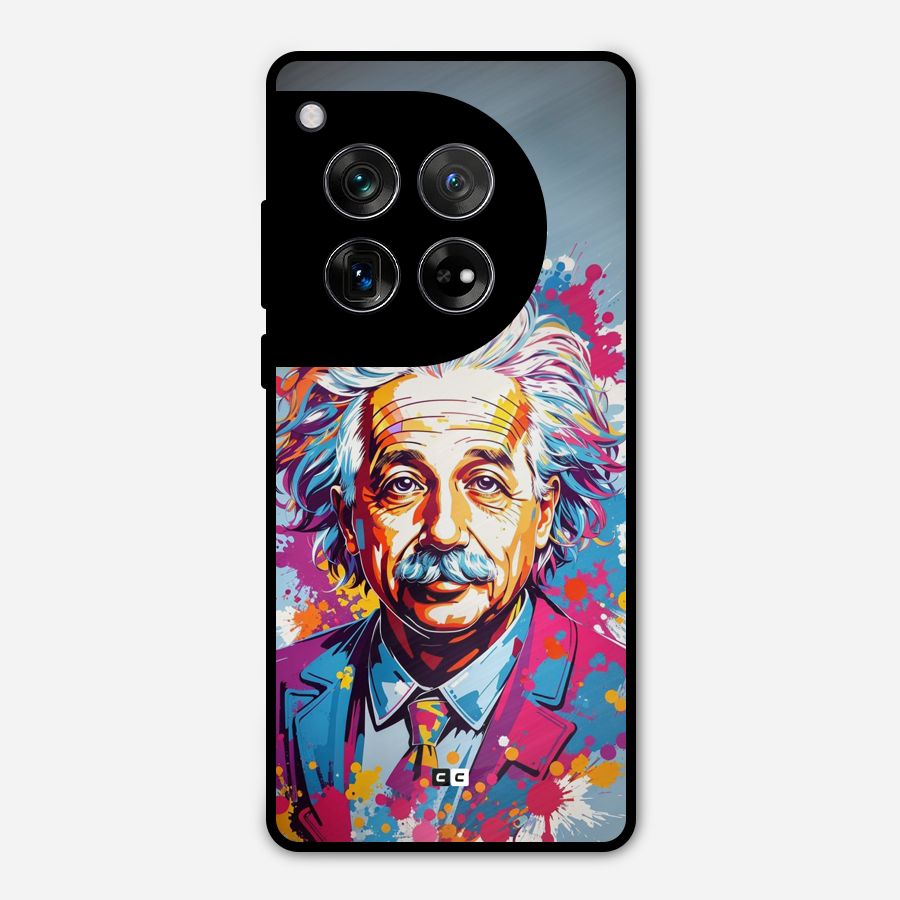 Einstein illustration Metal Back Case for OnePlus 12