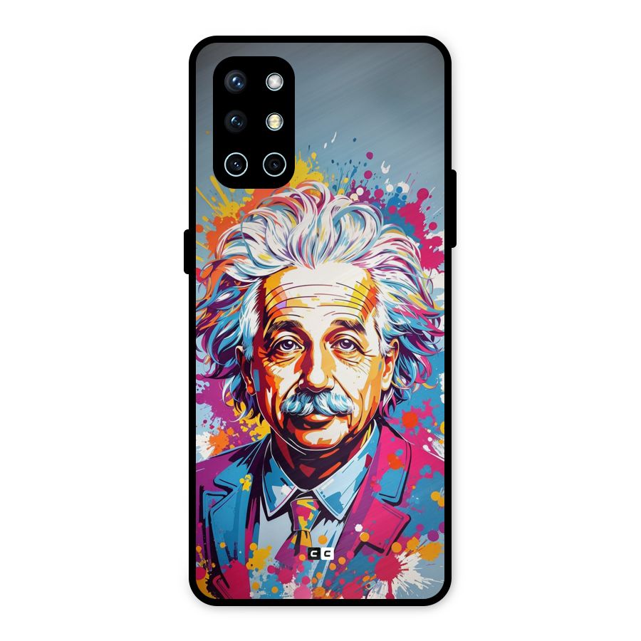 Einstein illustration Metal Back Case for OnePlus 9R