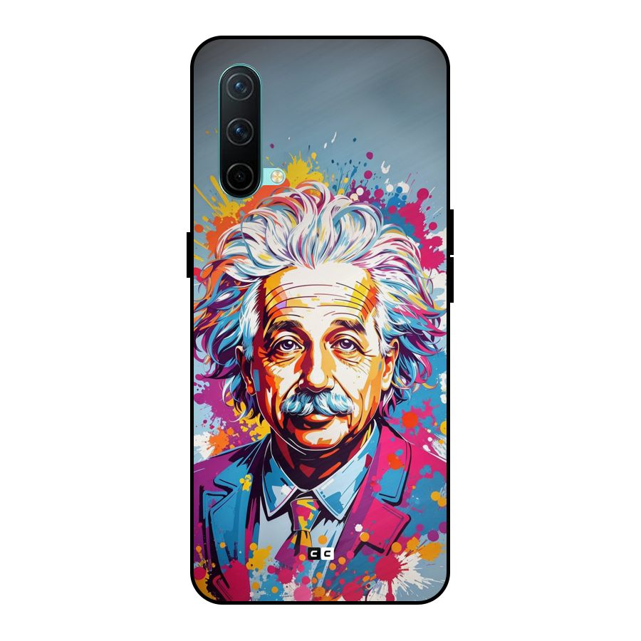 Einstein illustration Metal Back Case for OnePlus Nord CE 5G