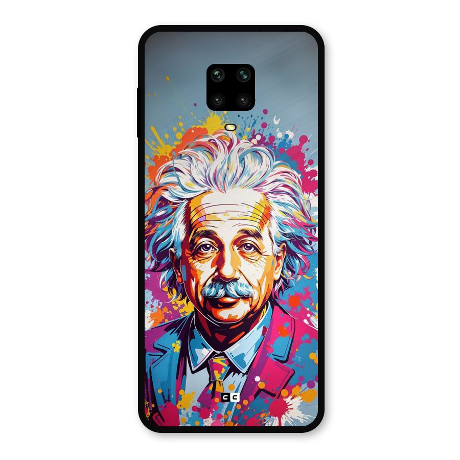 Einstein illustration Metal Back Case for Poco M2 Pro