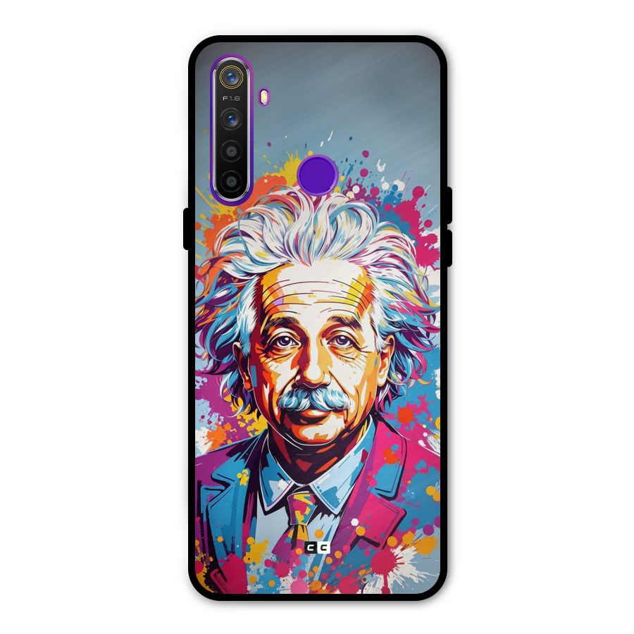 Einstein illustration Metal Back Case for Realme Narzo 10
