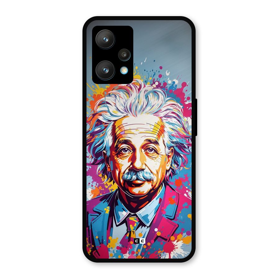 Einstein illustration Metal Back Case for Realme Narzo 50 Pro