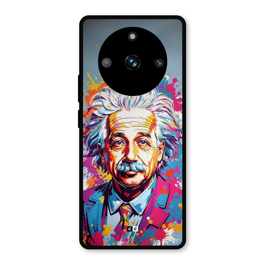 Einstein illustration Metal Back Case for Realme Narzo 60 Pro