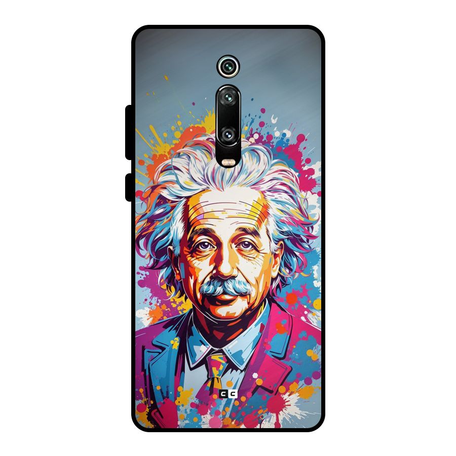 Einstein illustration Metal Back Case for Redmi K20