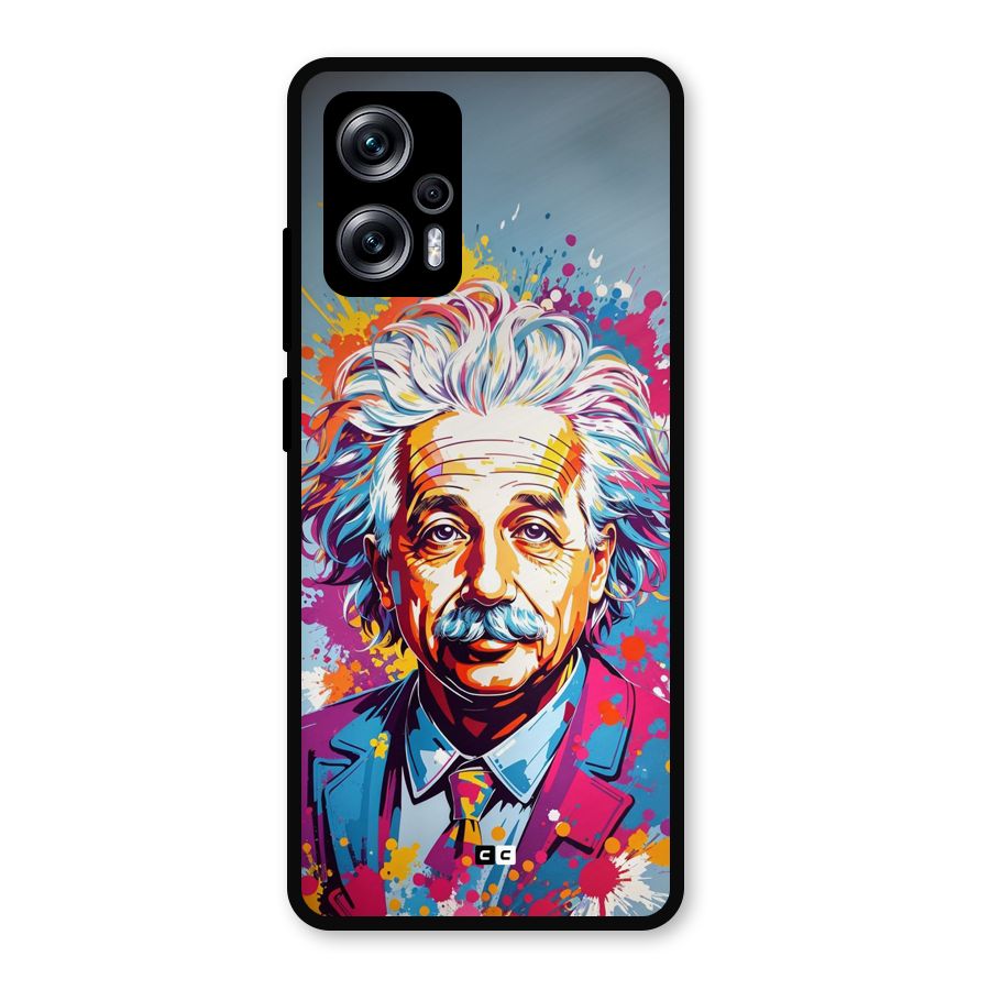 Einstein illustration Metal Back Case for Redmi K50i