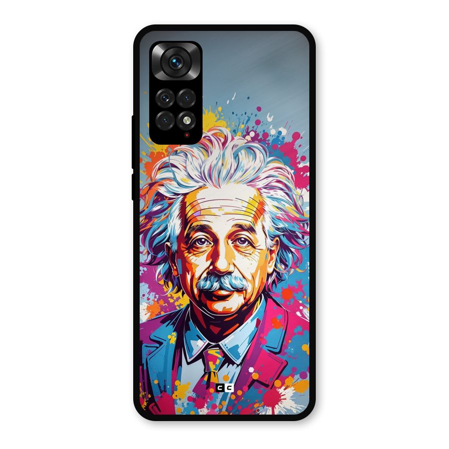 Einstein illustration Metal Back Case for Redmi Note 11s
