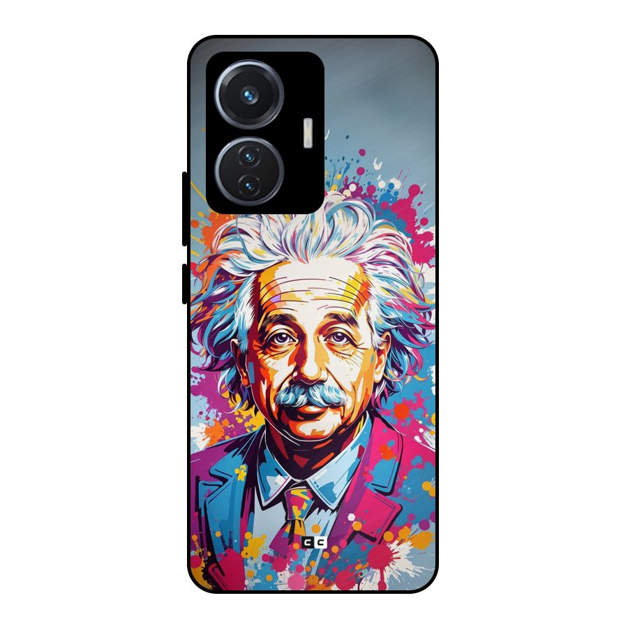 Einstein illustration Metal Back Case for Vivo T1 44W