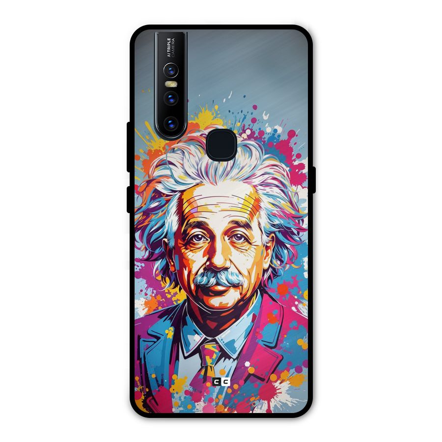 Einstein illustration Metal Back Case for Vivo V15