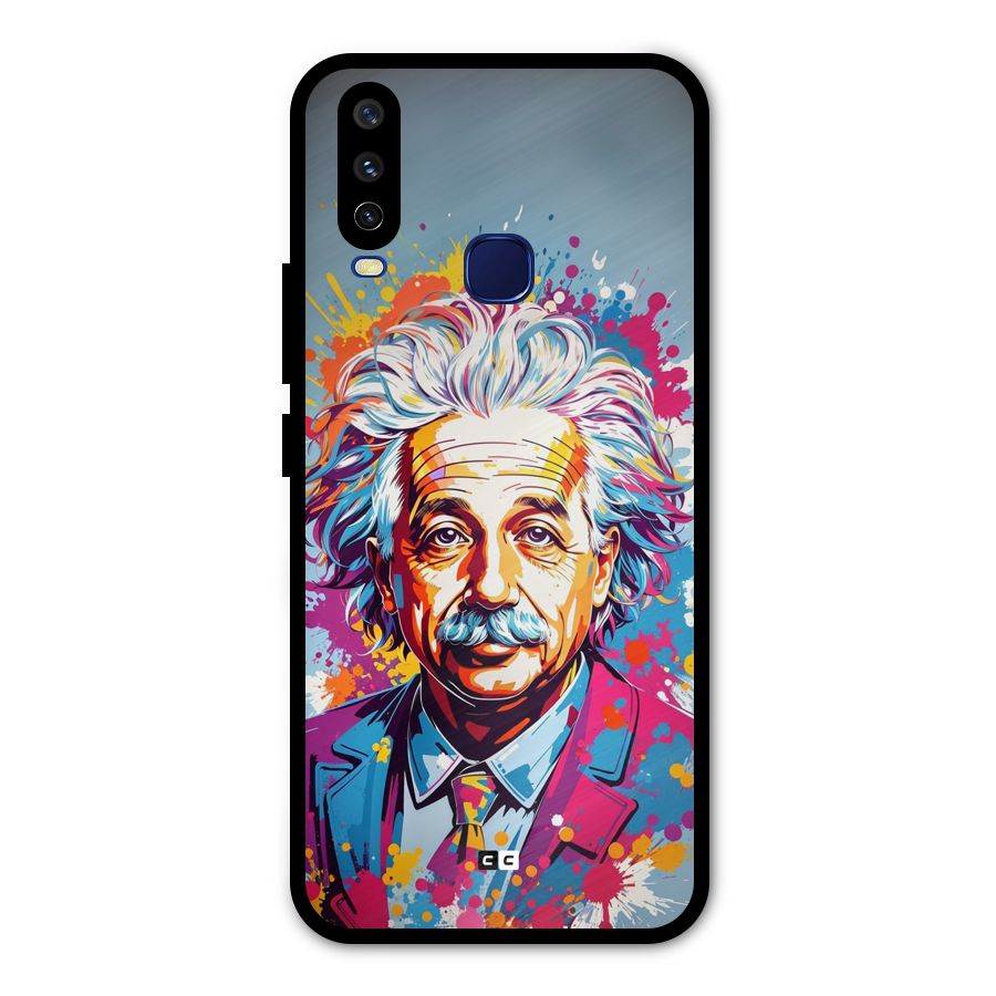 Einstein illustration Metal Back Case for Vivo V17