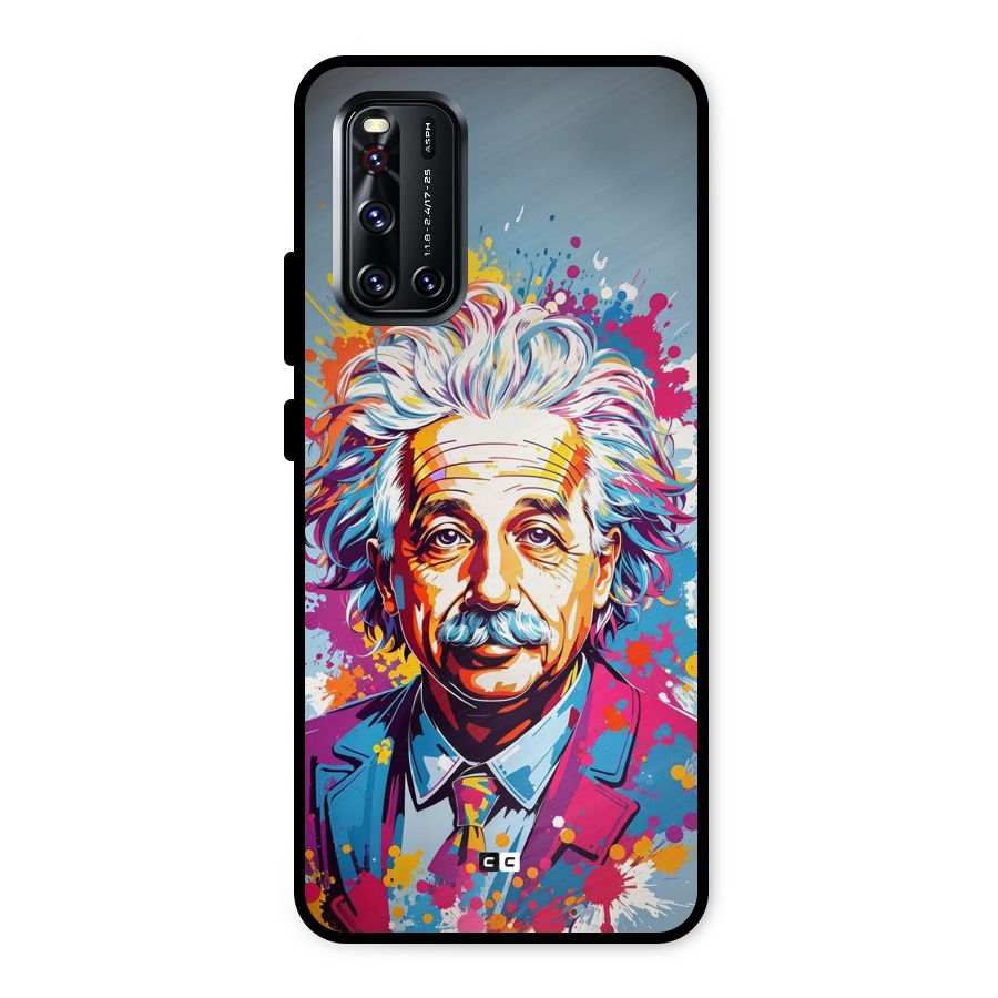 Einstein illustration Metal Back Case for Vivo V19
