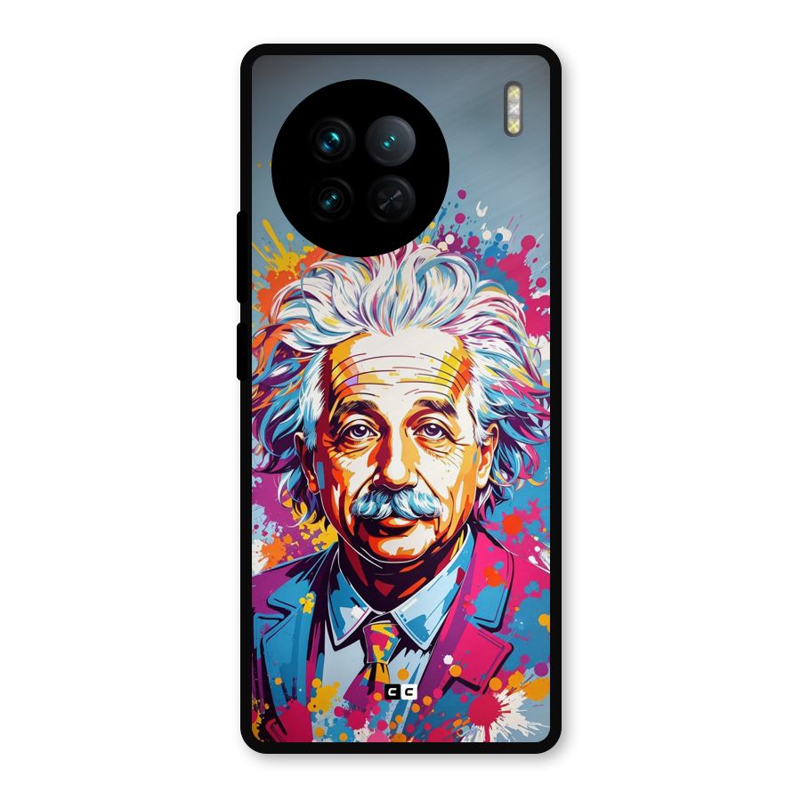 Einstein illustration Metal Back Case for Vivo X90