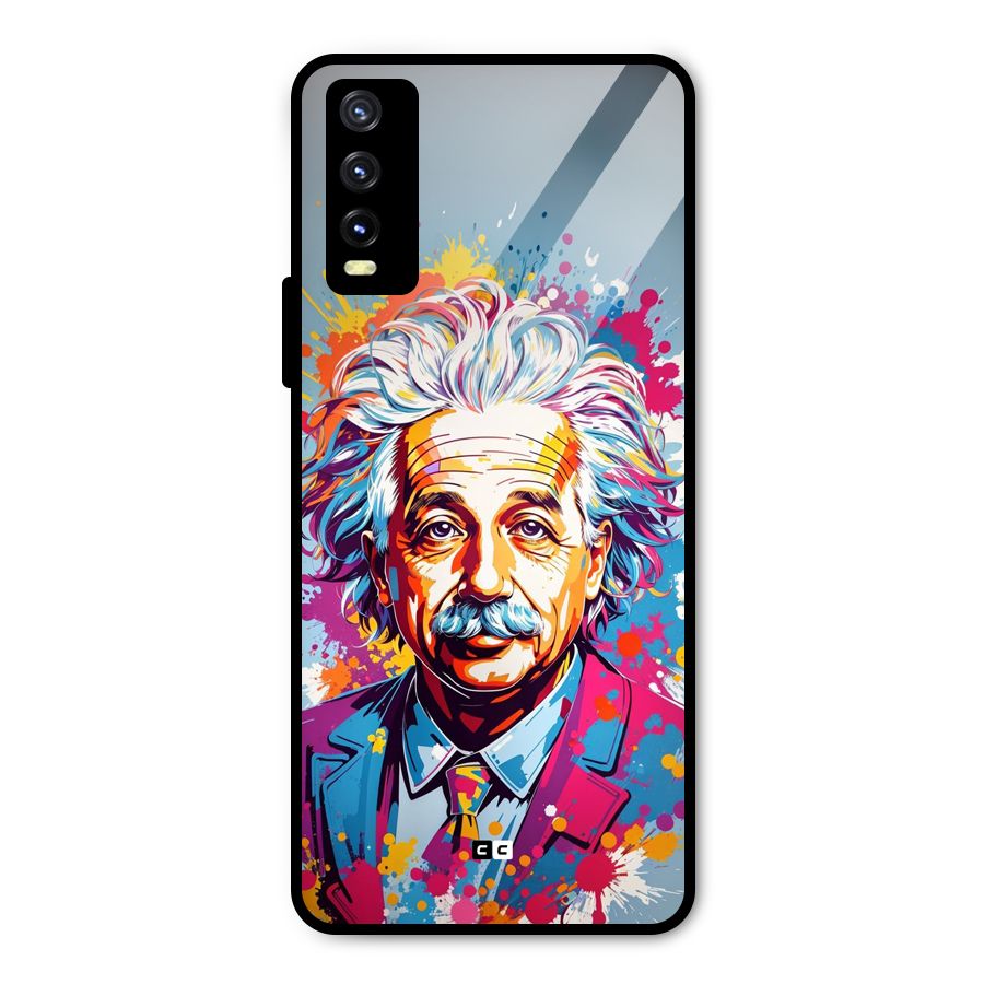 Einstein illustration Metal Back Case for Vivo Y20g