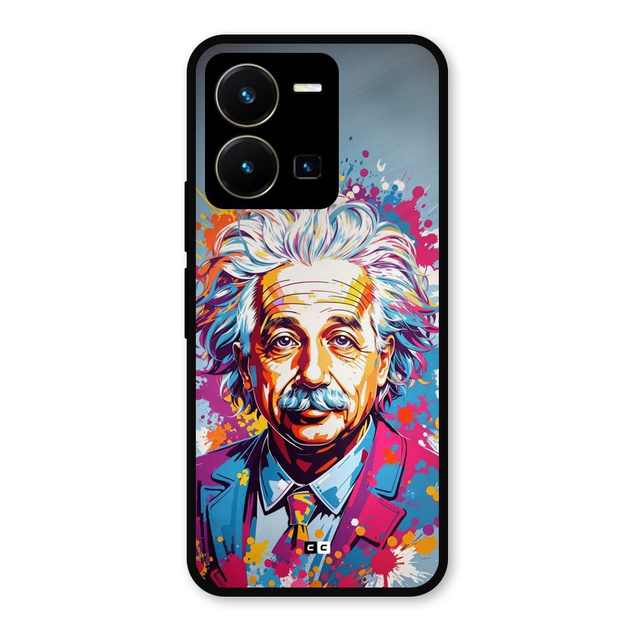 Einstein illustration Metal Back Case for Vivo Y35