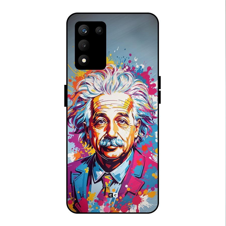 Einstein illustration Metal Back Case for realme 9 5G SE