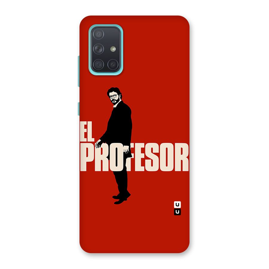 El Profesor Minimalist Back Case for Galaxy A71