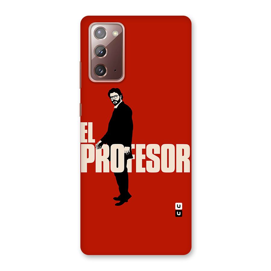 El Profesor Minimalist Back Case for Galaxy Note 20