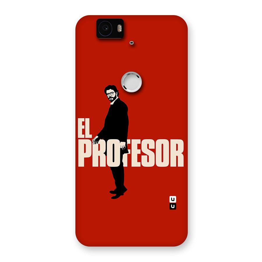 El Profesor Minimalist Back Case for Google Nexus-6P