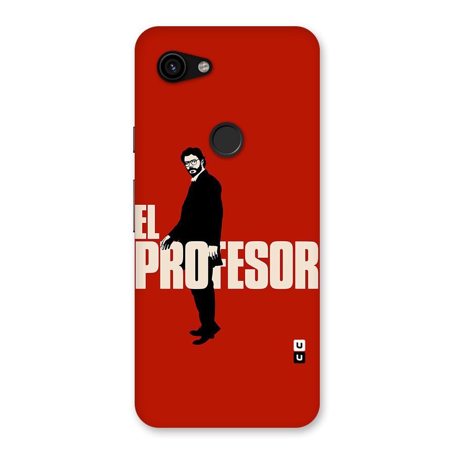 El Profesor Minimalist Back Case for Google Pixel 3a