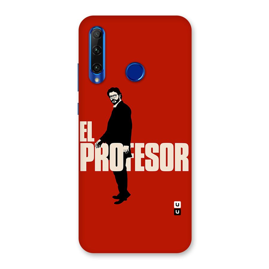 El Profesor Minimalist Back Case for Honor 20i