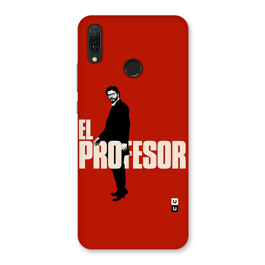 El Profesor Minimalist Back Case for Huawei Y9 (2019)