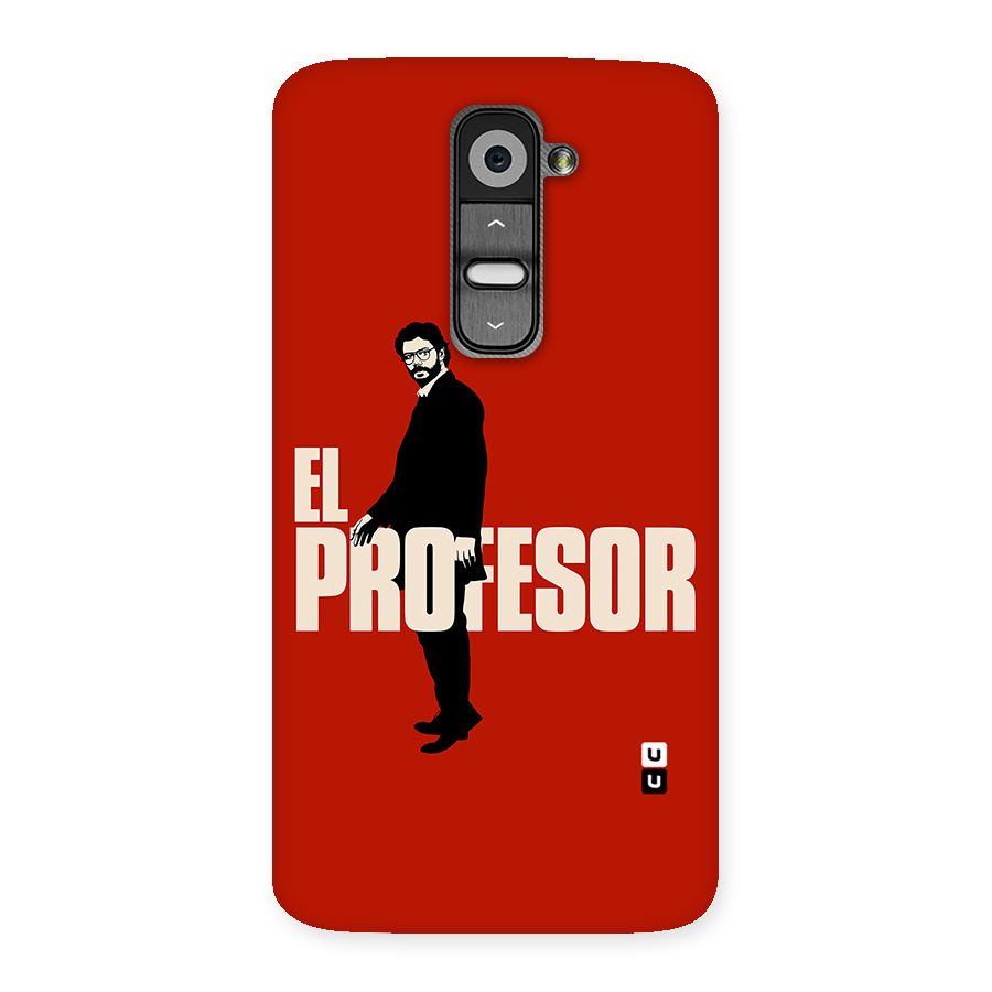 El Profesor Minimalist Back Case for LG G2