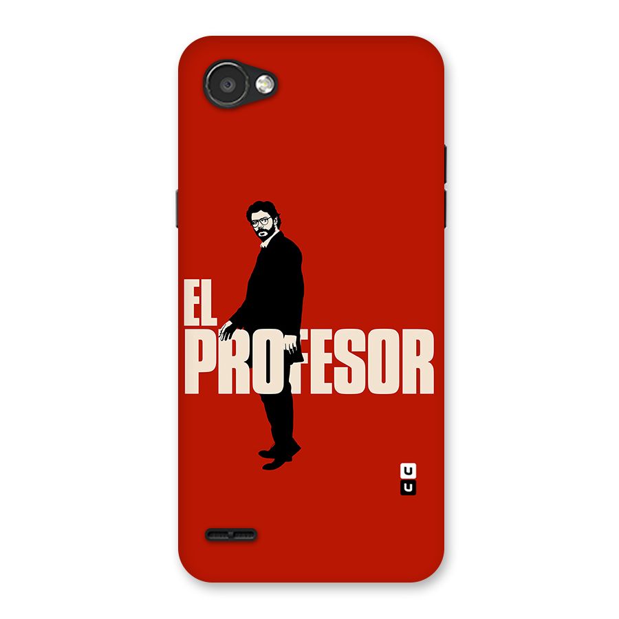 El Profesor Minimalist Back Case for LG Q6