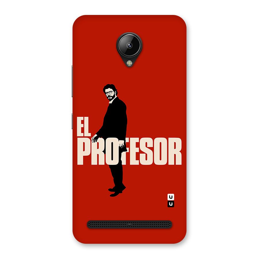 El Profesor Minimalist Back Case for Lenovo C2