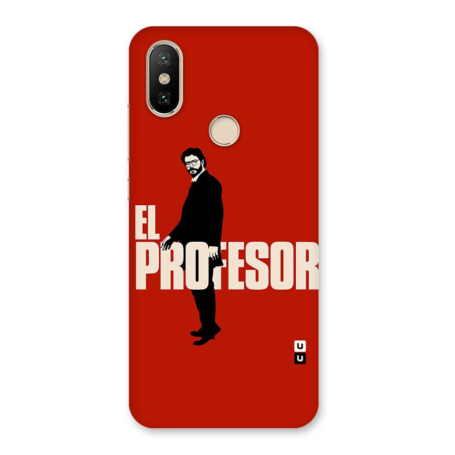 El Profesor Minimalist Back Case for Mi A2