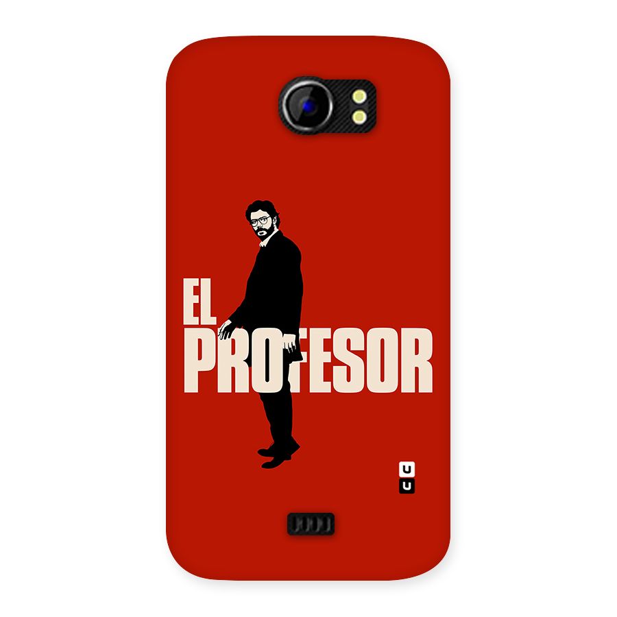 El Profesor Minimalist Back Case for Micromax Canvas 2 A110