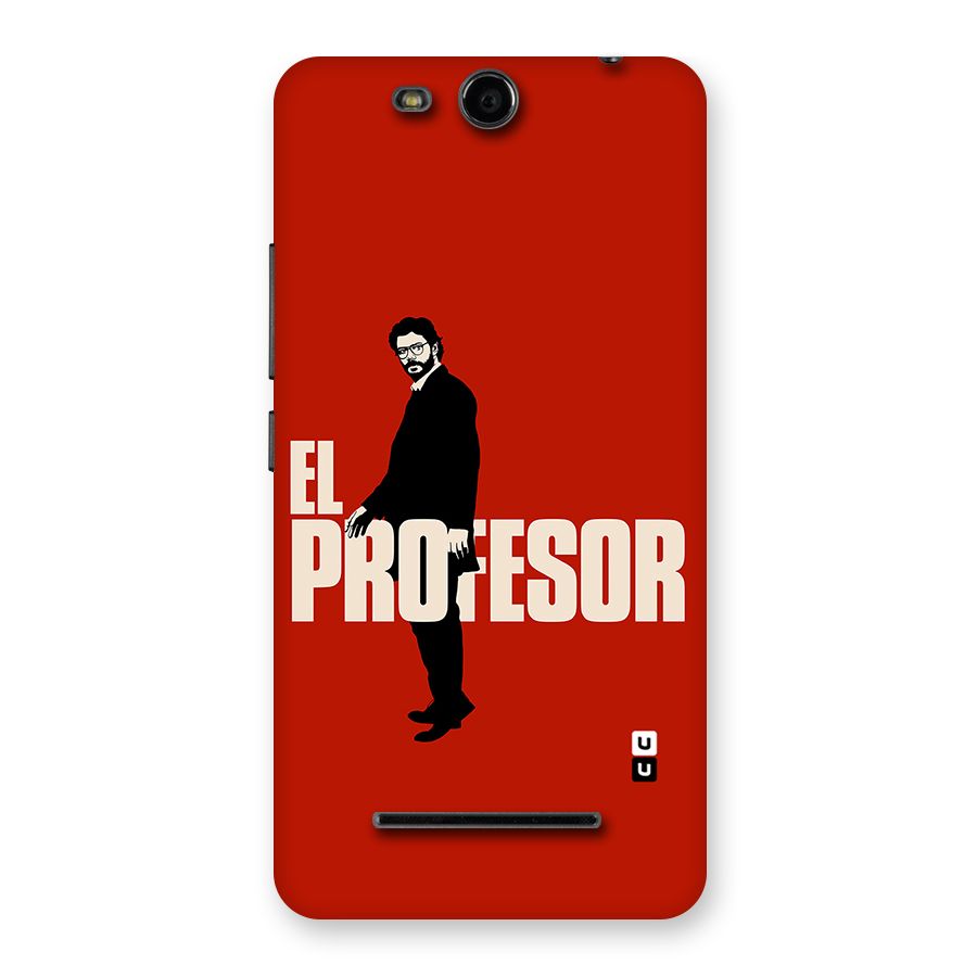 El Profesor Minimalist Back Case for Micromax Canvas Juice 3 Q392