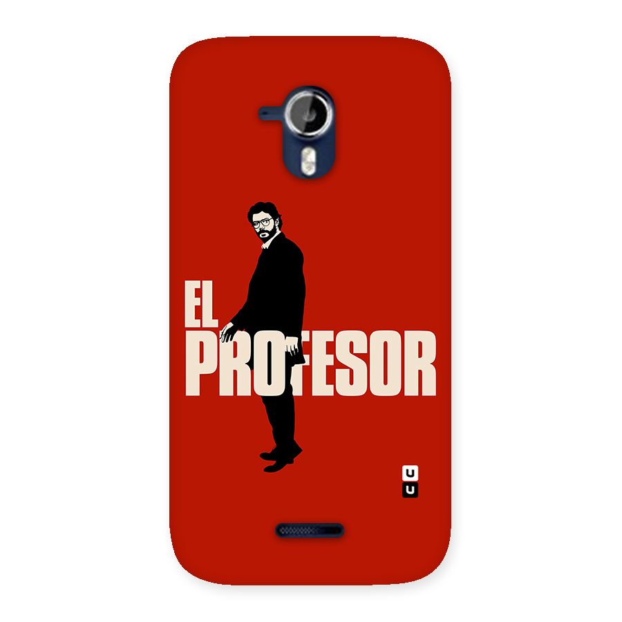 El Profesor Minimalist Back Case for Micromax Canvas Magnus A117