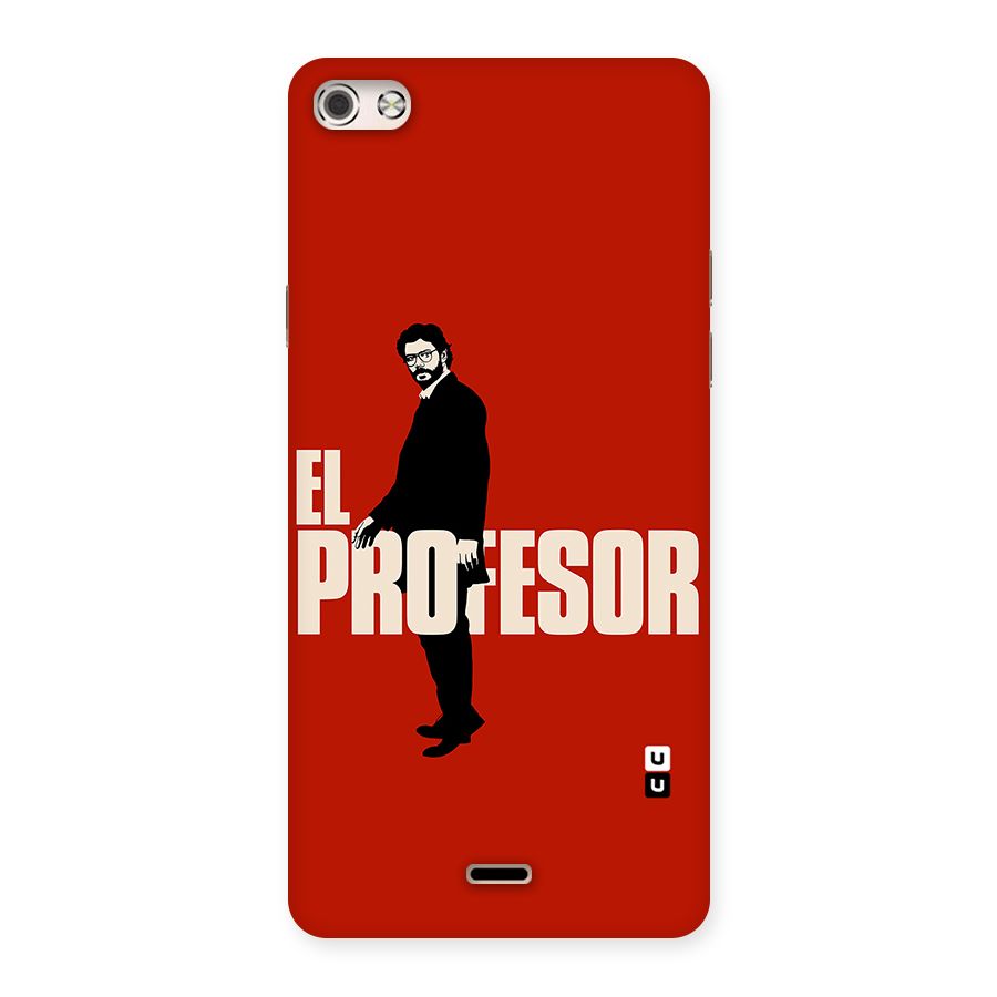 El Profesor Minimalist Back Case for Micromax Canvas Silver 5