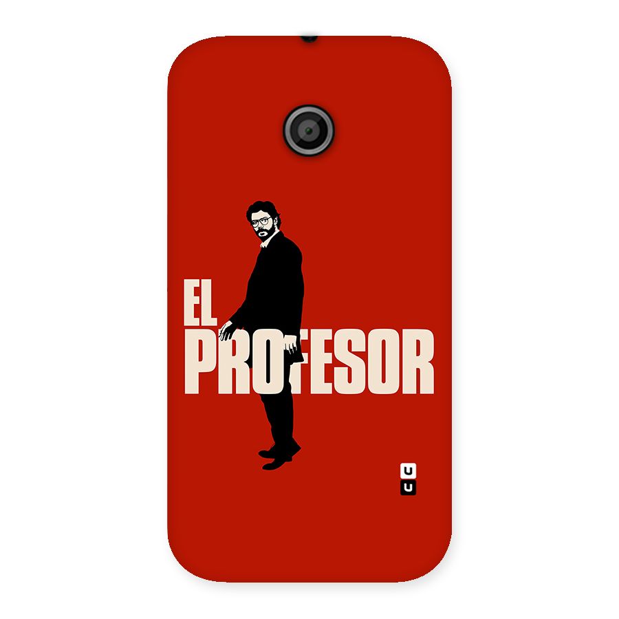 El Profesor Minimalist Back Case for Moto E