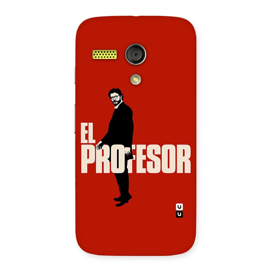 El Profesor Minimalist Back Case for Moto G