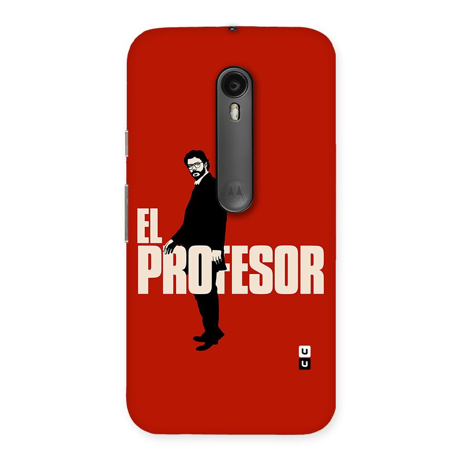 El Profesor Minimalist Back Case for Moto G3