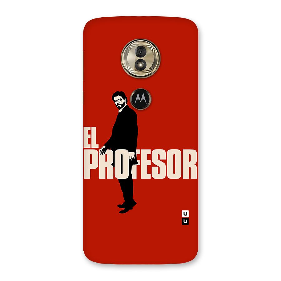 El Profesor Minimalist Back Case for Moto G6 Play