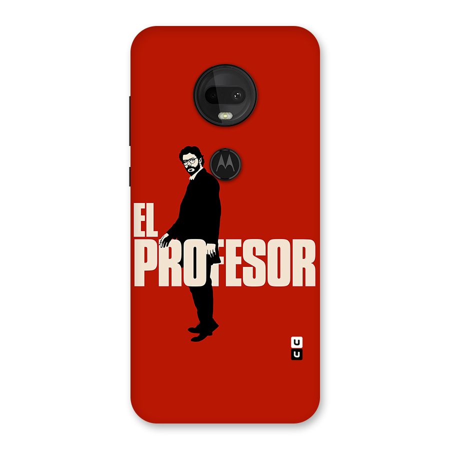 El Profesor Minimalist Back Case for Moto G7