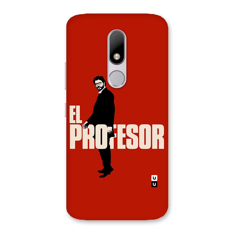 El Profesor Minimalist Back Case for Moto M