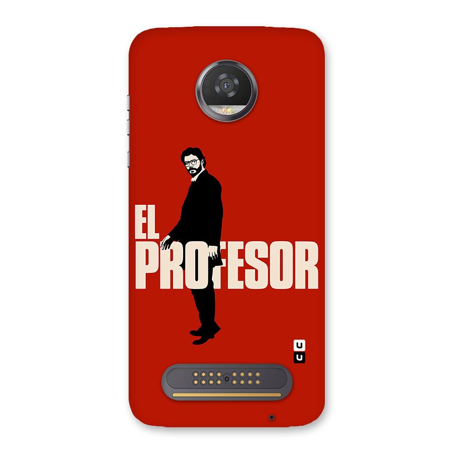 El Profesor Minimalist Back Case for Moto Z2 Play
