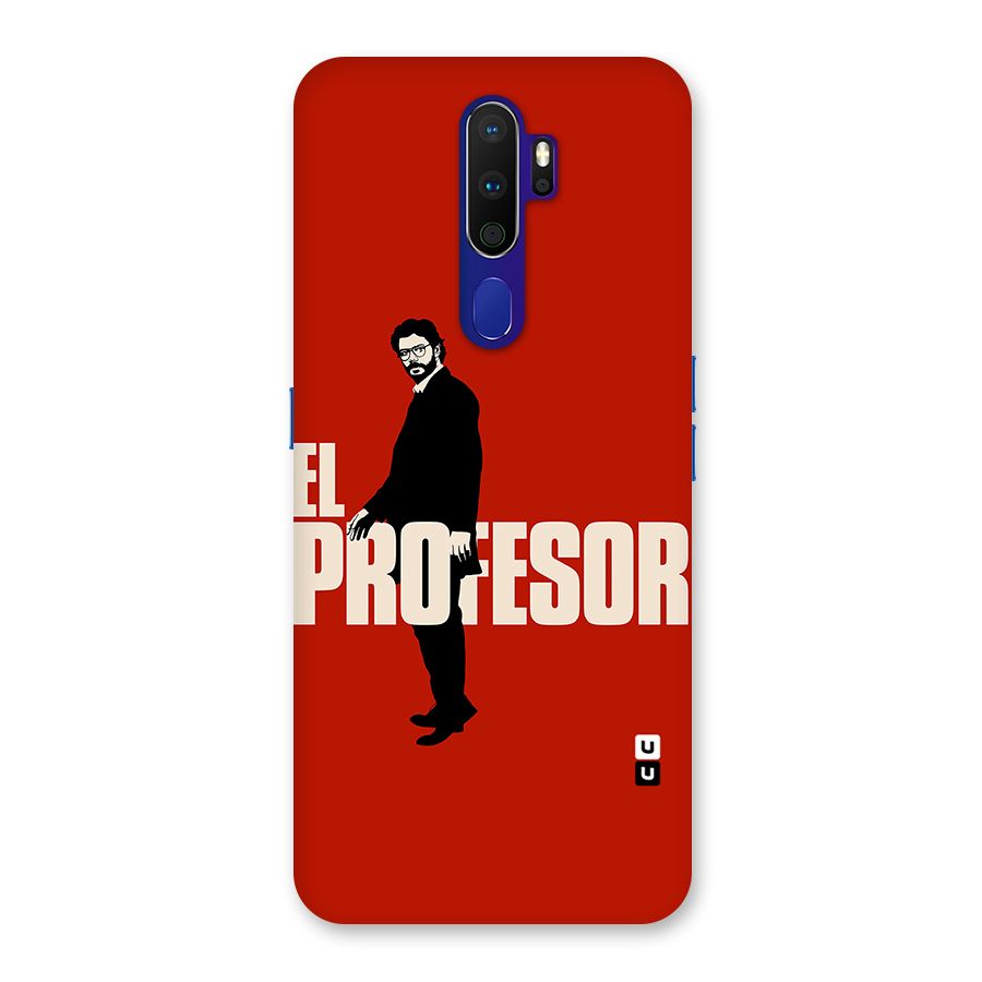 El Profesor Minimalist Back Case for Oppo A9 (2020)