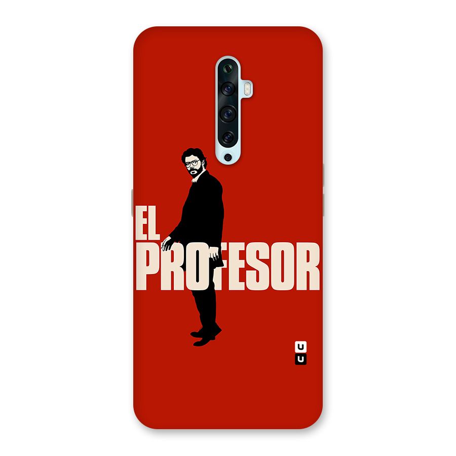 El Profesor Minimalist Back Case for Oppo Reno2 F