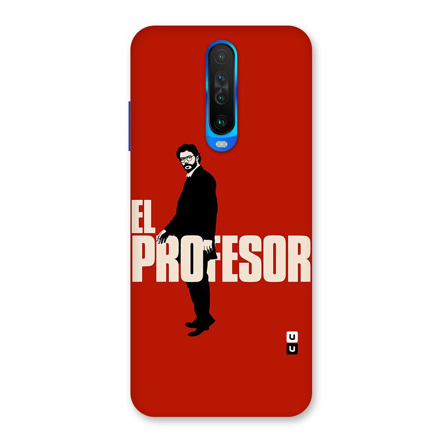 El Profesor Minimalist Back Case for Poco X2